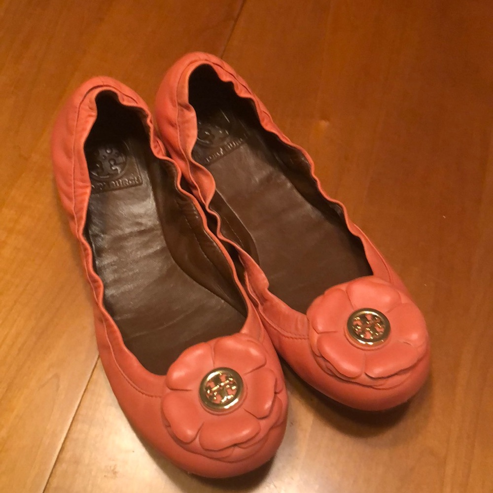 GUC TORY BURCH PINK 7 FLATS - Picture 1 of 9